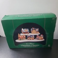 Vintage Santa's Best Christmas Classics 5 Piece Village, 1997