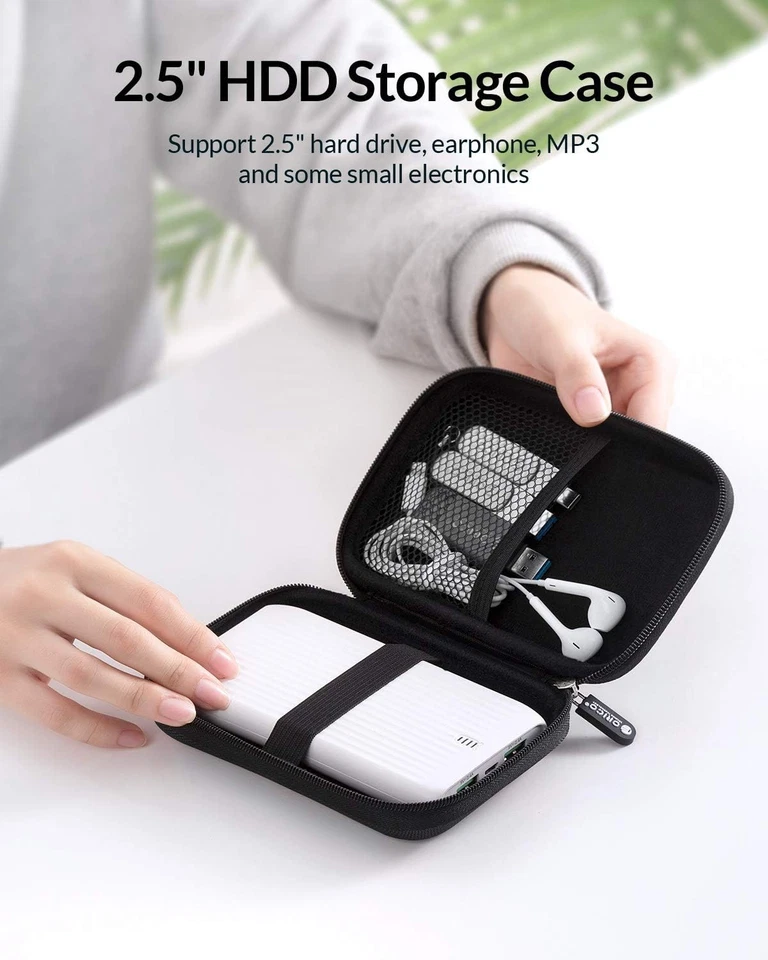 2x Estuche para Disco Duro ORICO Bolsa de Transporte de Almacenamiento de Unidad Externa de 2.5 pulgadas Impermeable Foto 3 de 4