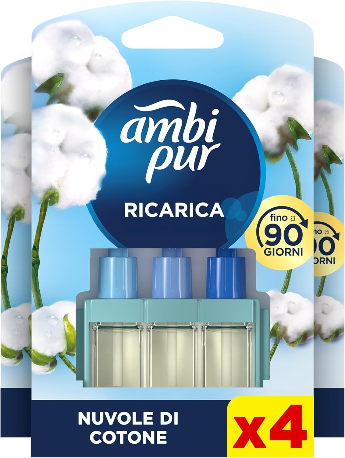 Ambi Pur 3Volution Ricariche 4 Pezzi - Profumatore Elettrico Casa - 1