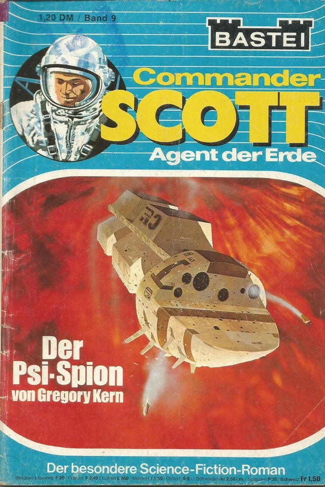 Bastei COMMANDER SCOTT Nr. 9 "Der Psi-Spion" Gregory Kern (Horst Pullakus) - Bild 1 von 1