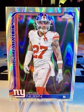 2025 Tyler Nubin Topps Chrome RayWave Refractor #231 New York Giants