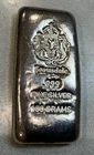 100 Gram Cast Silver Bar by Scottsdale Mint .999 Silver Bullion - 100g
