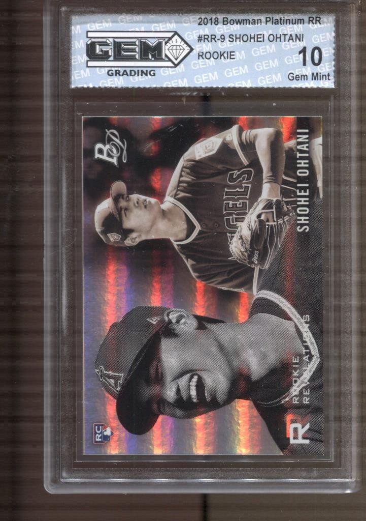 2018 Shohei Ohtani Bowman Platinum Rookie Revelations #9 Gem Mint 10 RC Angels