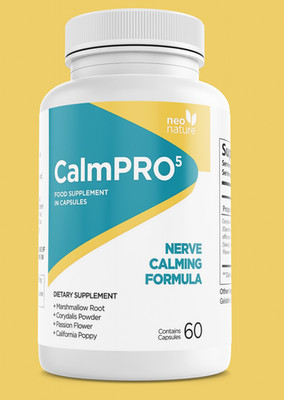 CalmPro 5 Nerve Calming Formula Support Dietary Supplement 60 Capsules