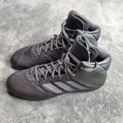 Adidas Mat Wizard 4 Shoes Mens 9 Black Wrestling Lace Up Ankle High Top AC6971
