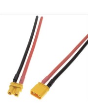 20 Pairs XT30 Plug Male Female Connector Adapter with 10cm 16AWG red and black