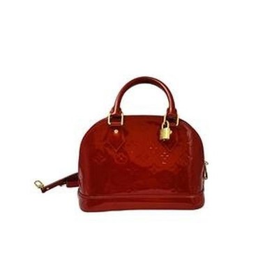 Louis vuitton Alma BB Red Patent Leather Shell Bag H41616