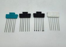 Vintage Lot of 4 Metal Prong Hair Picks, 3 Goody 1 Unbranded Black White Teal