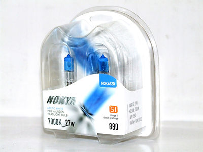 Nokya 7000k 27w Arctic White 880/H27W/1 Halogen Fog Light Bulbs