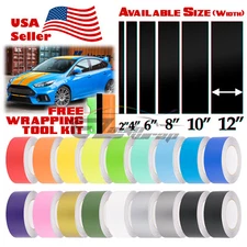 Matte Color Racing Stripes Vinyl Wrap Sticker For Ford Focus Stripe 25FT / 50FT