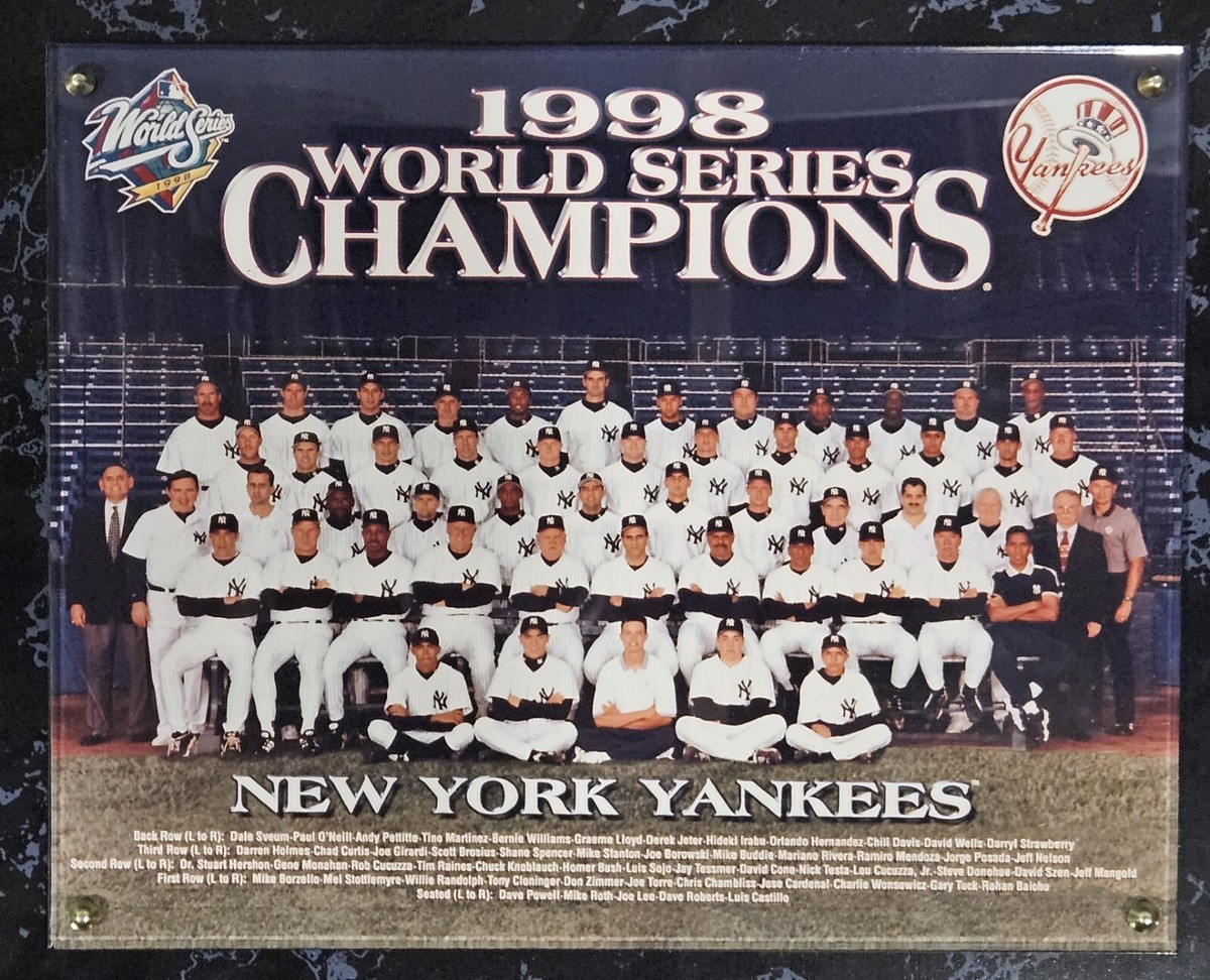 New York Yankees 1998 World Champions 12x15 Plaque - World Series