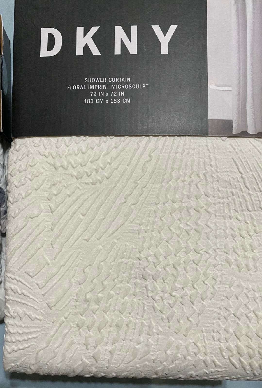 DKNY Microsculpt Shower Curtain 72" x 72" (183 x 183 cm) New | eBay