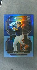 2022 Panini Prizm Tier II Navy Carolina Blue Prizm #183 Alex De Goti RC Astros