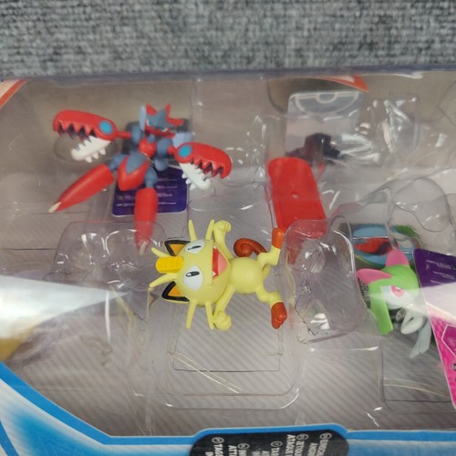 Pokemon XY Mega Scizor Jirachi Meowth Kirlia 4 Figure Set Tomy New Set Gift Pack - Picture 6 of 18