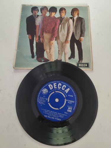 Rolling Stones Five By Five 7" Vinyl Single EP 1972 Mono Press Decca