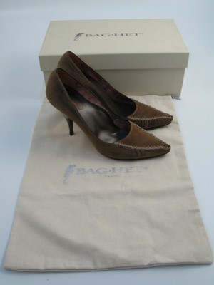 SCARPE DECOLLETE DONNA BAG HET 35 38 39 PELLE SCAMOSCIATA