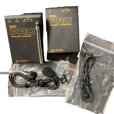 Azden WLX Pro VHF System Wireless Lapel Microphone System, excellent condition