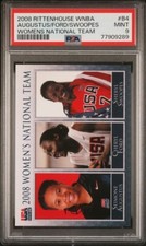 2008 Rittenhouse WNBA Women's National Team USA Augustus Ford Swoopes PSA 9