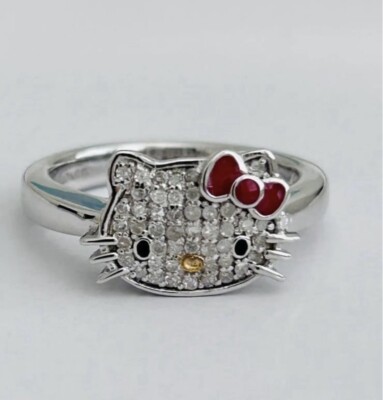 Simmons Hello Kitty Diamond Ring 925