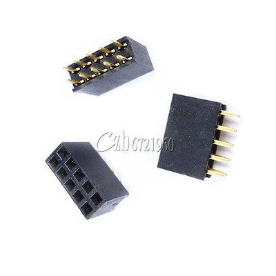 20PCS 2X5Pin 10P 2.54mm Double Row Female Straight Header Pitch Socket Pin Strip