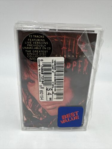 Alice Cooper Classicks Cassette New See Details Sealed - Picture 1 of 5