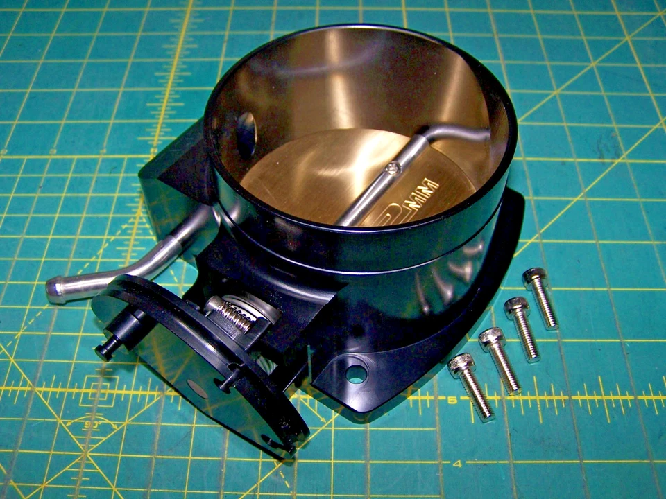 Corpo do acelerador de alumínio 102mm 4 parafusos PRETO para motor LS LS1 LS3 LS6 LSX - Imagem 2 de 4