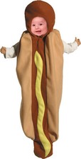 Toddler Hot Dog Bunting Infant Bunting Mustard