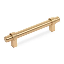 Cosmas Brushed Gold Contemporary Bar Cabinet Handle Pull #161-4BG