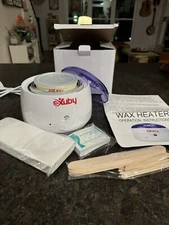 Exuby Wax Kit Heater Warmer Hair Removal Depilatory Waxing Honey PlusSticks. NIB