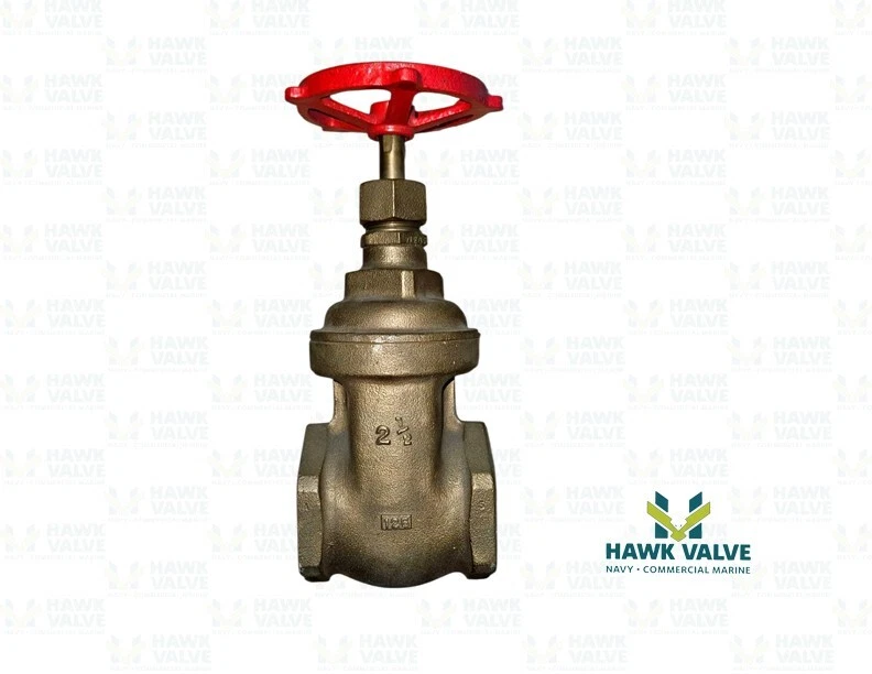 2-1/2" BRONZE 125 THREADED NON-RISING STEM GATE VALVE - MILWAUKEE FIG.105 - Image 4 of 4