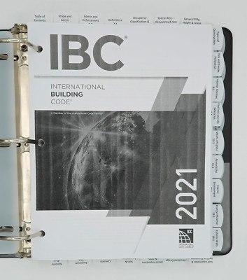  2021 International Building Code - from Exam Books Highlighted and Tabbed -
