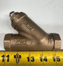 3/4" FNW Bronze Wye Strainer Female NPT FNWX509 400PSI WOG Low Lead 20 Mesh SS