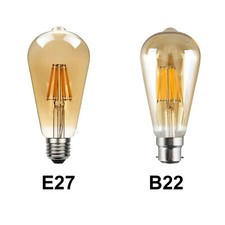 Image of Vintage Filament LED Edison Bulb E27 B22 Dimmable Decorative Industrial Lights