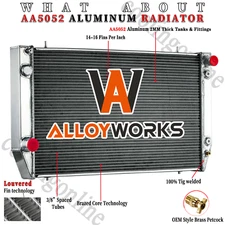 4 Rows Radiator For 1982-1991 Jaguar XJS 3.6L 6 CYL, 1992-1996 Jaguar XJS 4.0L