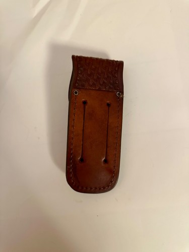 Vintage Case XX Folding Knife Leather Sheath Belt Holder - Picture 2 of 2