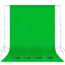 Green Screen Backdrop Photography Greenscreen Background for Streaming Zoom S...