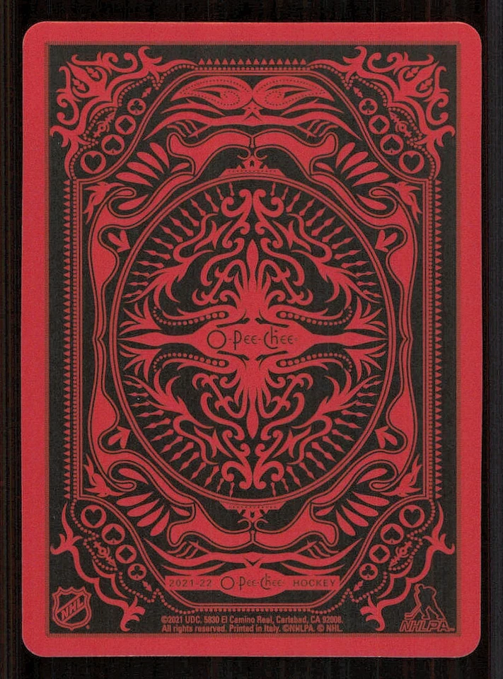 2021-22 O-Pee-Chee Playing Cards #4HEARTS Mathew Barzal - Image 2 of 2