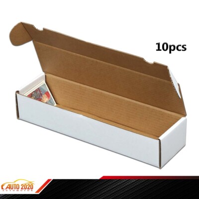 Storage Boxes Ct Sports Cards Trading White Corrugated Max Pro 800 Count 10PCS
