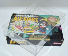 15 Plastic Clear Protective Cases Sleeves Display For Super Nintendo SNES N64 64