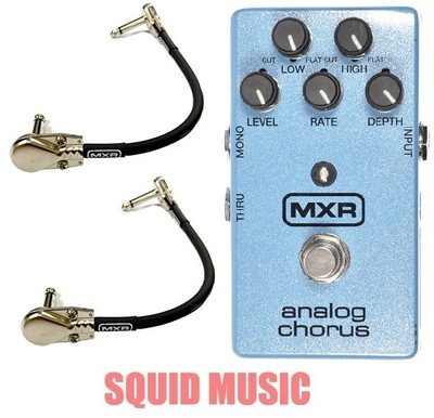 MXR Dunlop M-234 Analog Chorus Guitar Effects Pedal M234 ( 2 MXR PATCH CABLES )