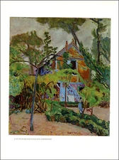 1967 Vintage Print Pierre Bonnard Ma Roulotte 1918 Fine Art Post Impressionism