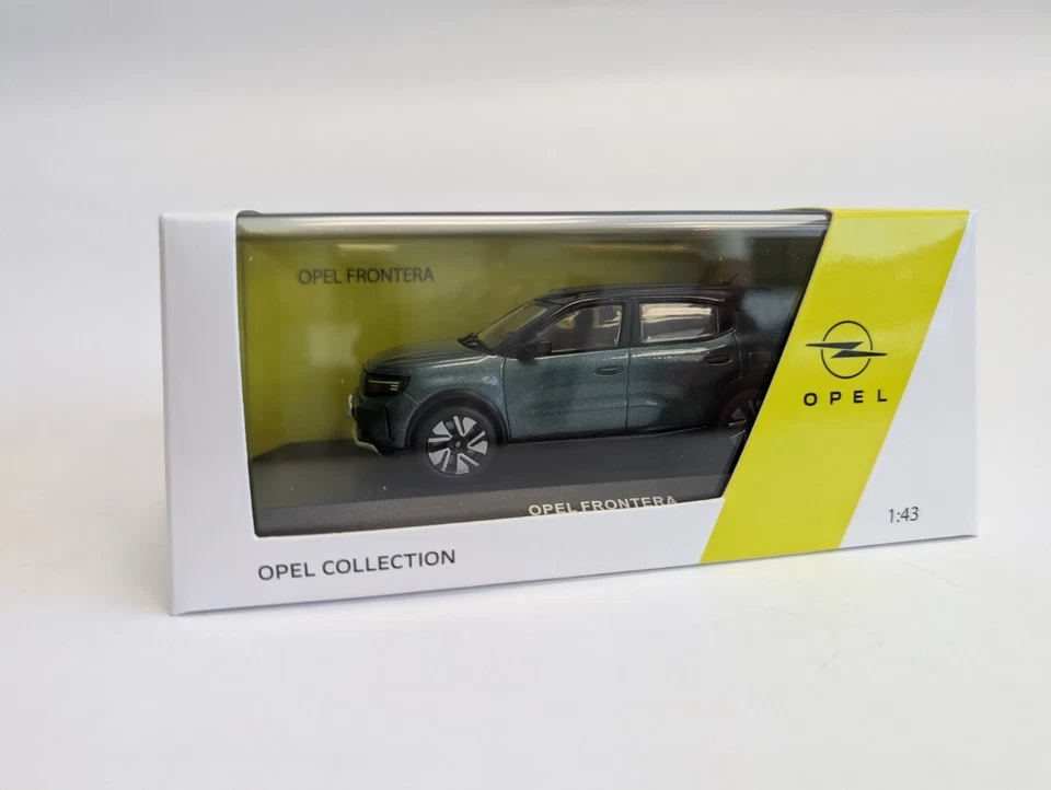 [Nuovo] Modellino Auto Opel Frontera Cachi Verde 1:43 Modello Collezione - Immagine 2 di 4