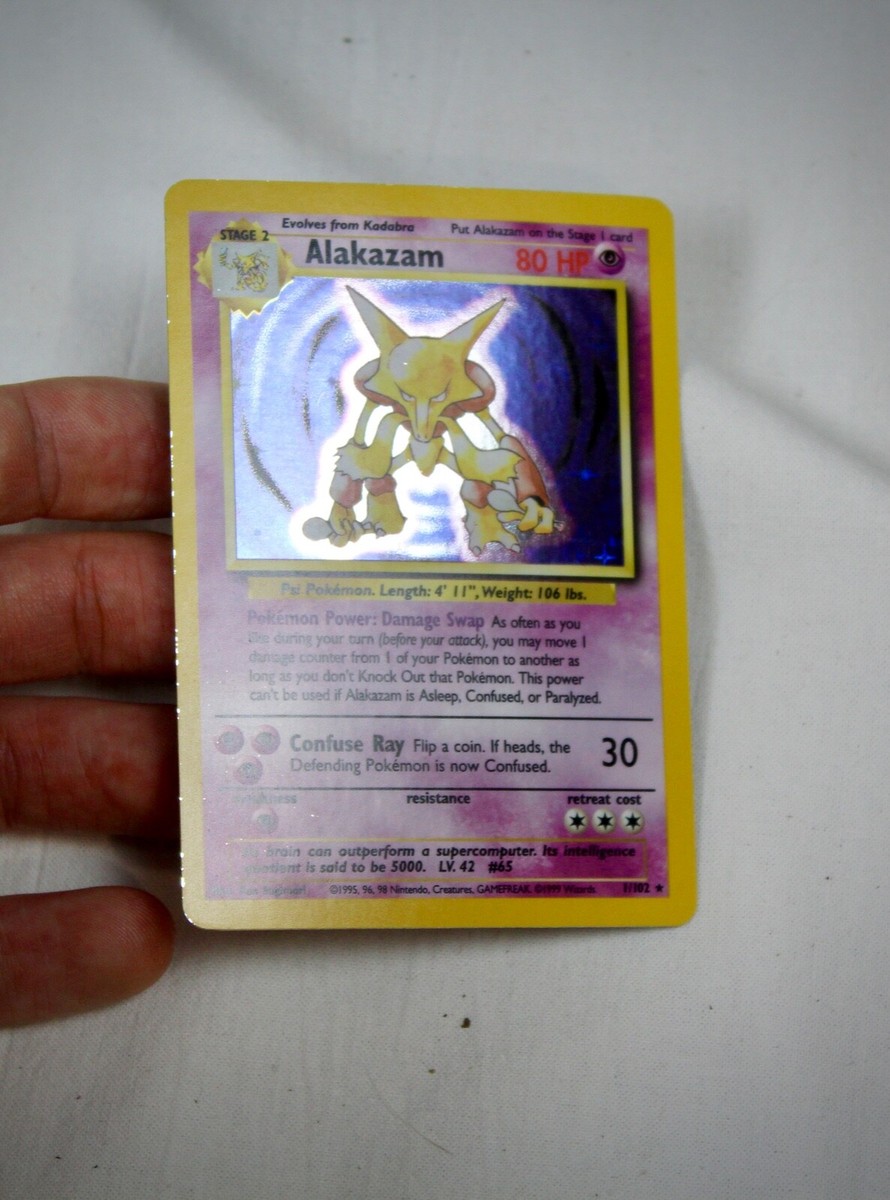 Alakazam Pokemon TCG English - Base Set Unlimited 1/102 HOLO