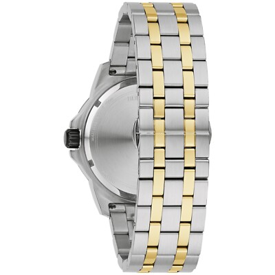 BULOVA アナログ腕時計 シルバー/ゴールド Amazon.com: Bulova Men's Marine Star 'Series B' 3-Hand Date