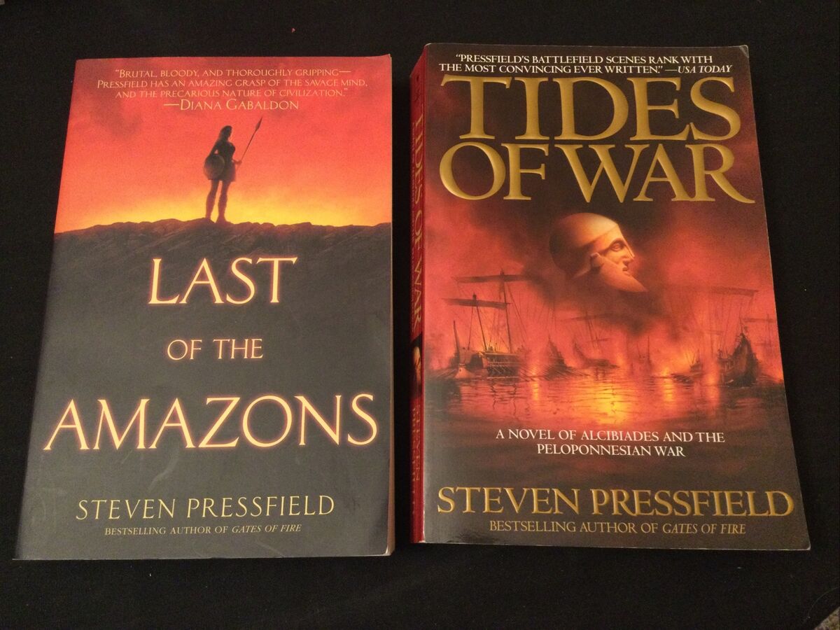 Lot of 2 by Steven Pressfield: Tides of War & Last of the s -  Excellent!!