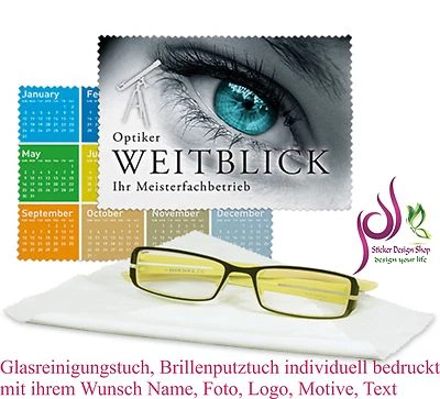 MARKENLOS Glass Cleaning Cloth Glasses Cleaning Cloth Custom Printed With Your Wish Photo