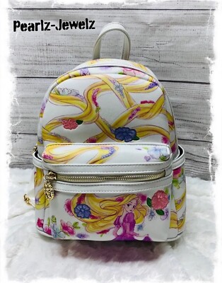 Danielle Nicole Disney Tangled Rapunzel Flowing Hair Mini Backpack BoxLunch  NWT