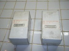 Two 2" Brass to Copper Pipe Gate Valves Solder type 200 psi WOG Red White w box