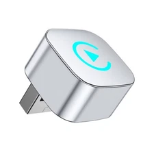 2 IN 1 Wireless Carplay & Android Auto USB Adapter Car Mini Dongle Connect Box