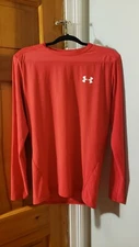 Under Armour Unisex Adult Baselayer Polyester And Spandex Red Sz XXL